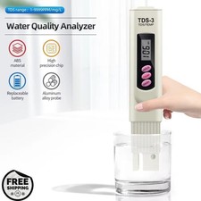 Handheld Water Quality Hardness Purity Digital LCD Meter 0-9990 PPM TDS TDS-3