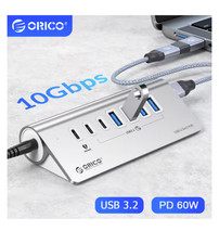 ORICO USB 3.2 Type-C Hub Docking Station 10Gbps PD60W Multi-Port