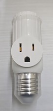 Set Of 6 Light Socket To Plug Adapter E26E27 2/3 Prong Light Bulb Outlet Convert