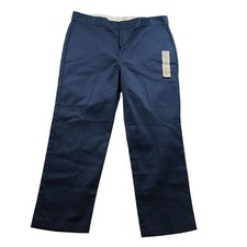 Dickies Men's 874 Work Pants Size 42x31 Classic Straight Relaxed Casual Navy