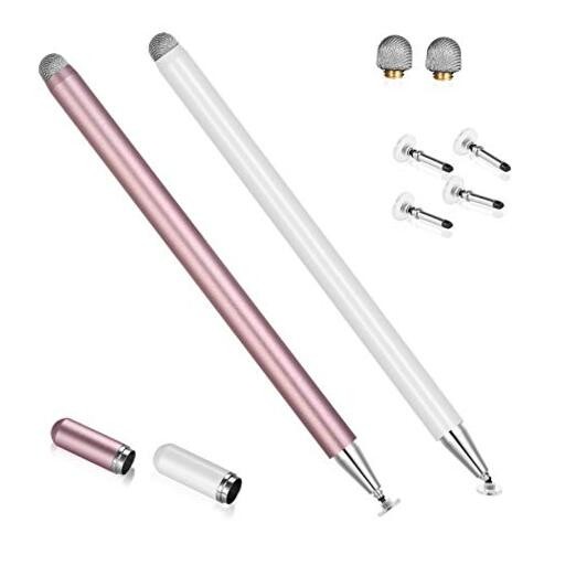 iPad Stylus Pen - Precision Touch Screen Stylus in White & Rose Gold  -image