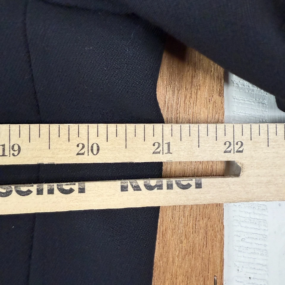 Calça DKNY masculina 41R preta 3 botões 100% lã essencial sólida Canadá 32x32 - Imagem 3 de 4