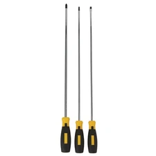 Klutch 3-Pc. Extra-Long Screwdriver Set