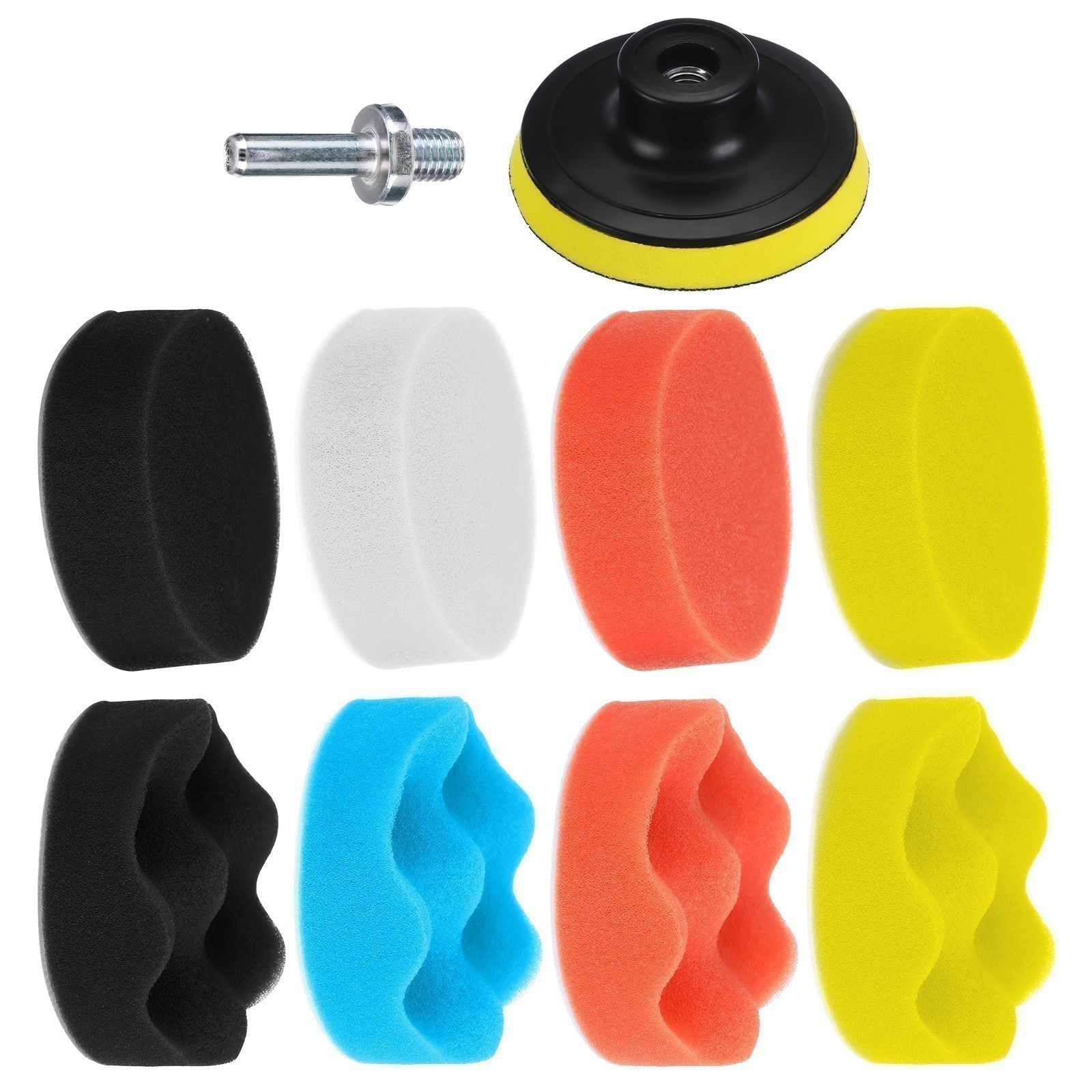 7/6/5/3INCH Car Buffing Pads Polishing for Drill Sponge Kit Waxing Foam Polisher