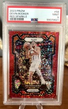 2023-24 Panini Prizm Devin Booker #58 Red Sparkle Prizm PSA 9 Suns MVP?