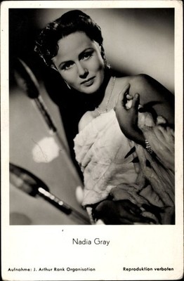 Ak Schauspielerin Nadia Gray, Portrait - 3929925