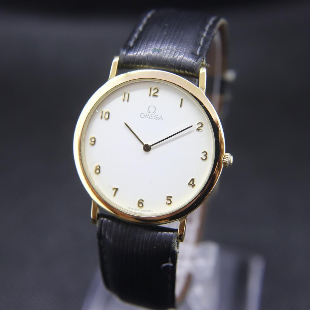 Vintage Omega Devil Men's Quartz Watch 32mm White Round Used