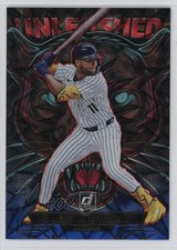 2025 Panini Donruss Unleashed Blue Xplosion 49/49 Jackson Chourio #10 b4d
