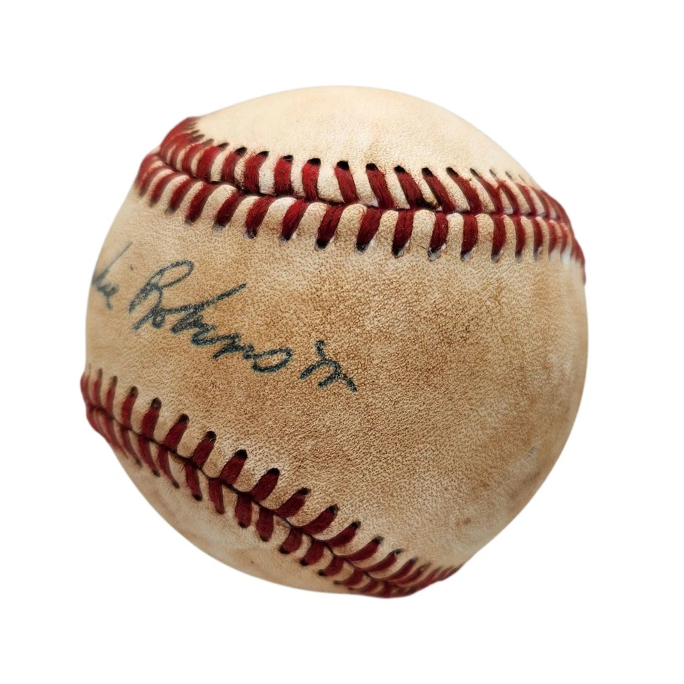 Jackie Robinson Autographed 1950s Baseball. Replica Licensed By Robinson Estate - Image 2 of 4