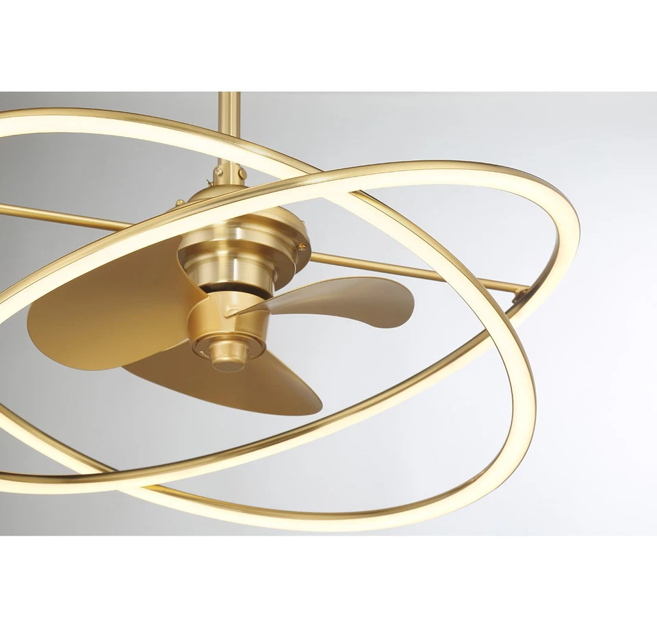 Savoy House 24-FD-745 Dorado 14" 3 Blade Indoor LED Ceiling Fan - Chrome - Image 3 of 4