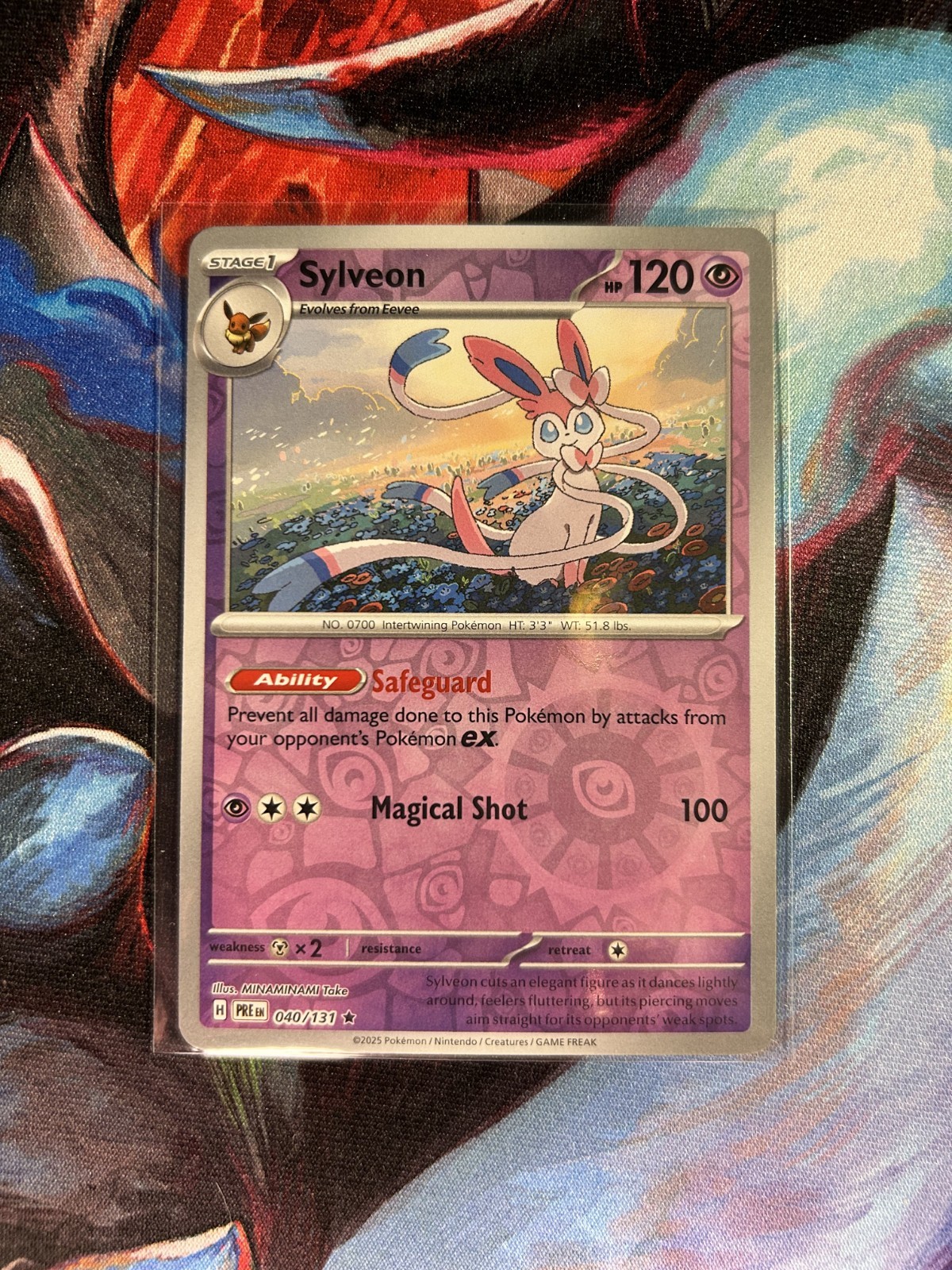 Sylveon 040/131 Sv: Prismatic Evolutions Reverse Holo-NM