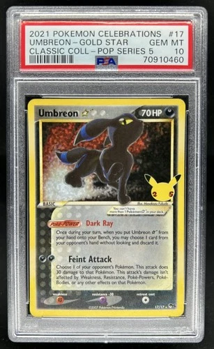 2021 Pokemon SWSH Celebrations Umbreon Classic #17/17 PSA 10 GEM MINT