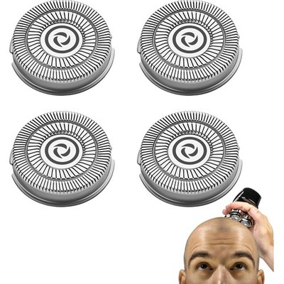 Ersatzkopf Klingen für Skull Shaver Pitbull Rasierer Edelstahl 4 Stück