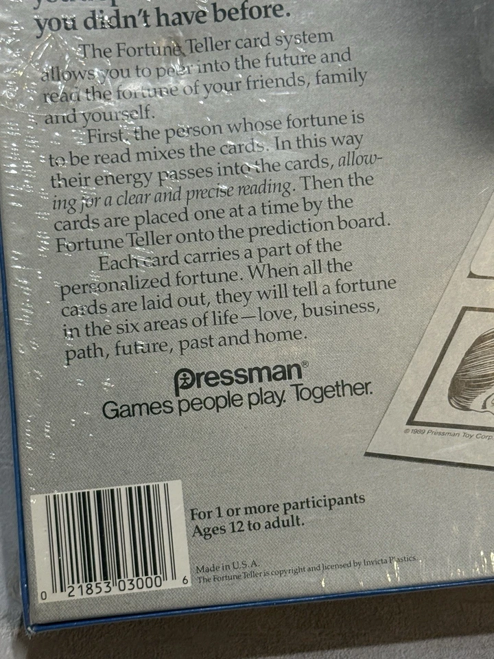 Vintage The Fortune Teller Board Game Pressman Collectible 1989 NIB - Image 3 of 4
