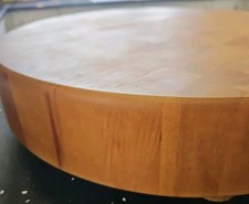 Chunky Beech Butchers Block 6.8kg!  39.5cm Diameter 39.5cm Height Freshly Oiled!