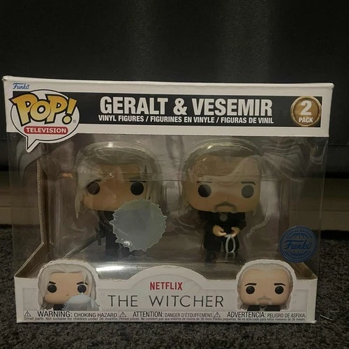 Funko Pop The Witcher Geralt & Vesemir 2-Pack Exclusive Vinyl Figures