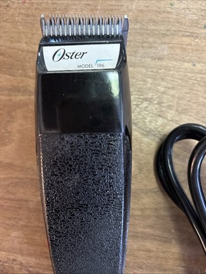 Vintage Made In USA Oster Adjustable Hair Clippers Model 196 Tested Works