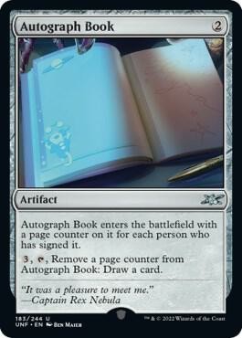 Autograph Book Foil 183 Unfinity NM