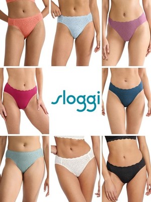 sloggi ZERO Feel Bliss High Leg Brief Mid Rise Knickers Seamless Underwear