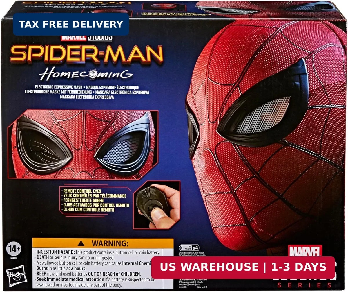 Spider-Man Marvel Legends Series Homecoming Electronic Expressive