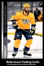 2020-21 Upper Deck Brad Richardson #580 Nashville Predators NHL Hockey 