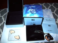 Thierry Mugler Angel Essence Pendant Necklace X3 Solid Perfume Inserts W/ Box