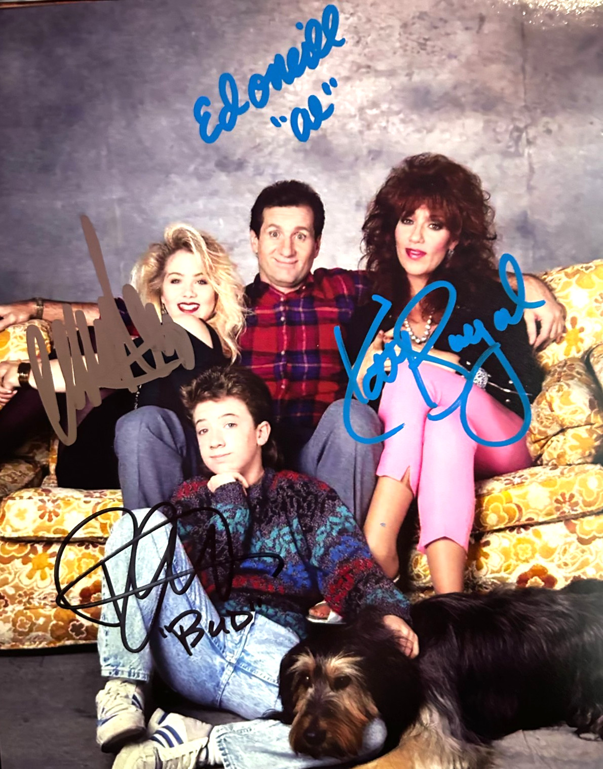 MARRIED WITH CHILDREN Cast x4 (Al Bundy) Signed 8x10" Authentic Autographs w/COA