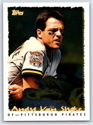 1995 Topps Andy Van Slyke CyberStats Spectralight Parallel #141