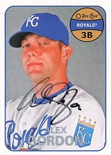 2008 Upper Deck #OPC-AG Alex Gordaon Royals Signed Auto *L780