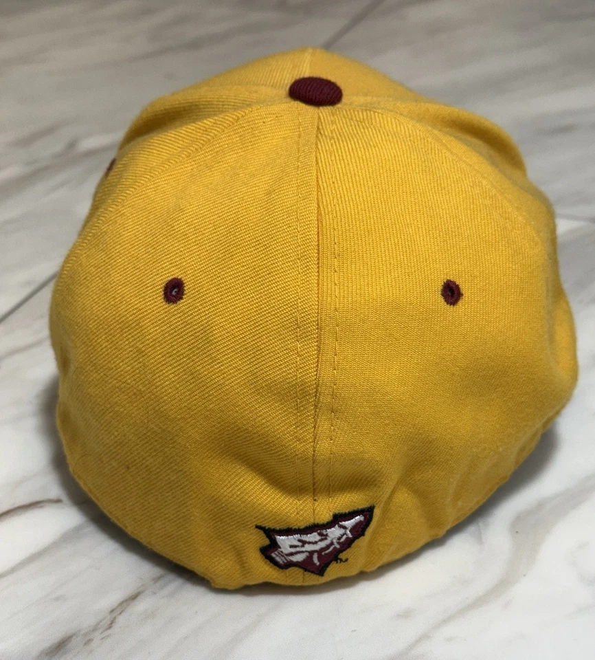 ZEYPHR Vintage Florida State Seminoles FSU Yellow Fitted Hat Size 7 3/4 Dad Cap - Image 4 of 4