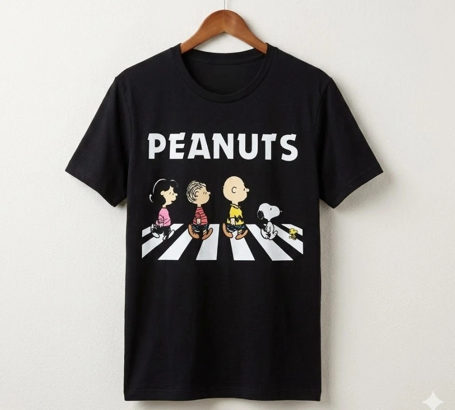 Snoopy Gang Crossing Road T-Shirt | S - 4XL