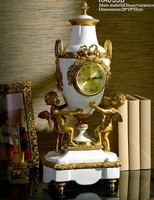 Westmen Lights Antique Bronze Porcelain Handmade Tabletop Clock on sale Westmen Lights Antique Bronze Porcelain Handmade Tabletop Clock on sale