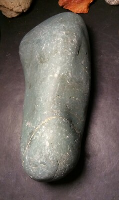 Prehistoric Paleo-American rock art sculpture multi tool.