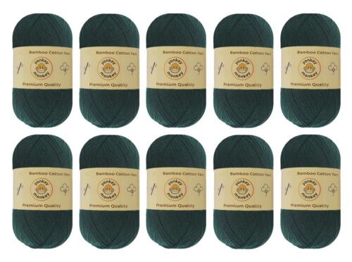 70% Bambus 30% Baumwolle Garn (10er Pack) von Yonkey Monkey 500 Gramm - Bild 45 von 49