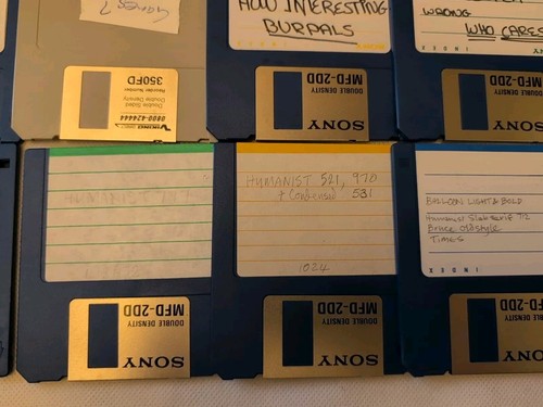 Joblot of 24 X Retro Floppy Disk - 3.5 2DD 720kb Sold as Untested Blanks - Afbeelding 2 van 13