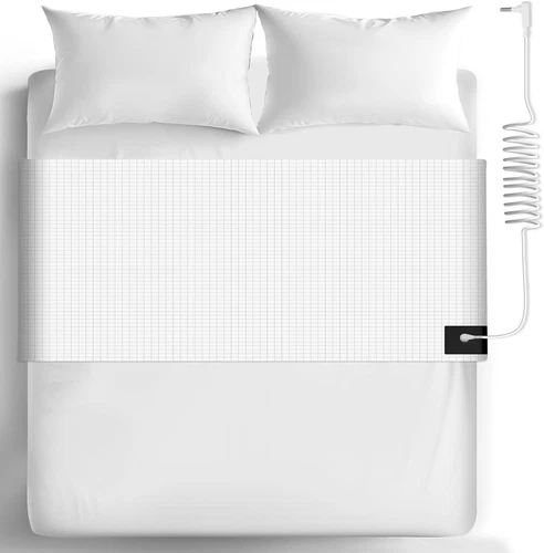 Lenzuolo da messa a terra XL matrimoniale 95% cotone biologico 5% fibra argento messa a terra 35" x 79"