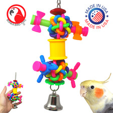 Bonka Bird Toys 2367 Screw Balls Plastic Puzzle Small Medium Bird Toy Conure Pet