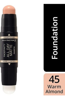 Max Factor Facefinity All Day Matte 2 in1 Panstik Foundation | 45 Warm Almond |