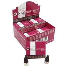 Golden Nag Meditation Masala Incense Cone Dhoop 12 Pack 10 Cones Each 120 Cones