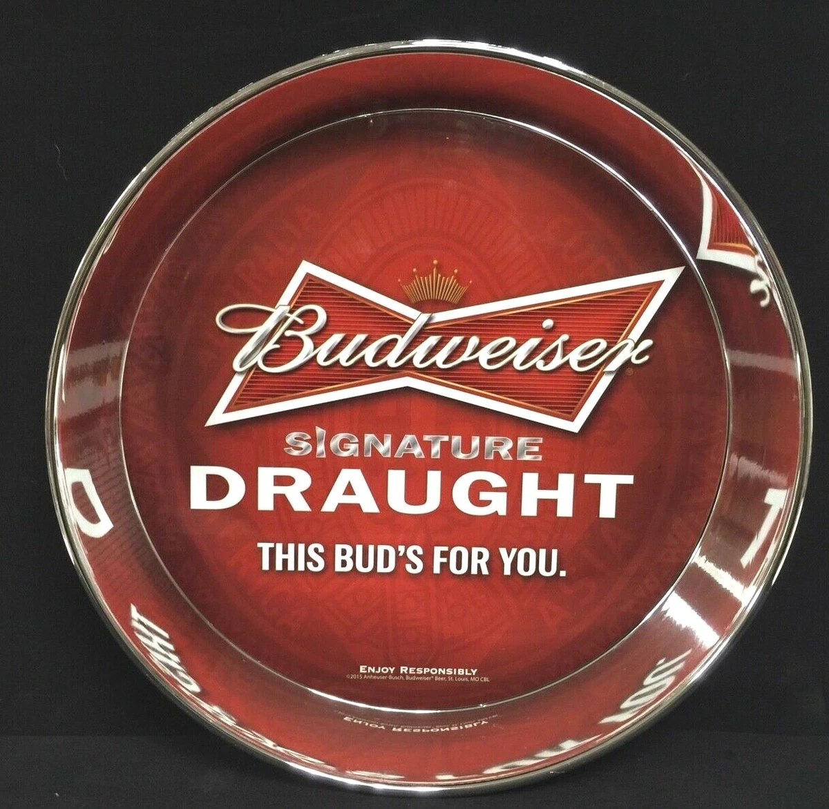 Las mejores ofertas en Bandejas de cerveza de colección Budweiser