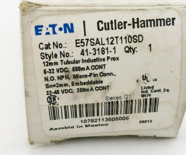 New Eaton E57SAL12T110SD Proximity Sensor 2mm Range 6-48VDC - Image 2 of 4