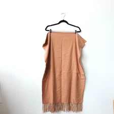 Brown Scarf Adult Camel Wrap Shawl Tan Nude Neutral Big Large Winter Fall NEW