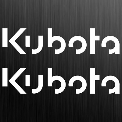 2 x Kubota 48cm x 10,5cm aufkleber sticker bagger excavator minibager