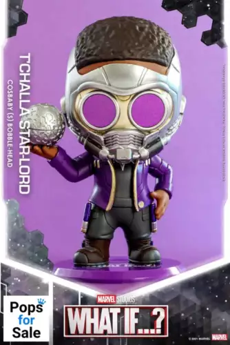 Cosbaby T’Challa Star-Lord - Marvel Studios ¿Y si...? - Hot Toys - Nuevo