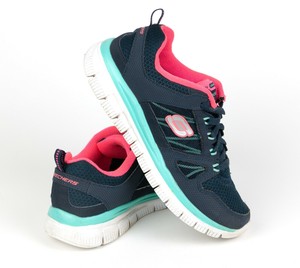 skechers flex appeal navy pink