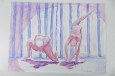 Wilhelm Klußmann Aquarell 1994 sig. Turner  48x65cm N-1583