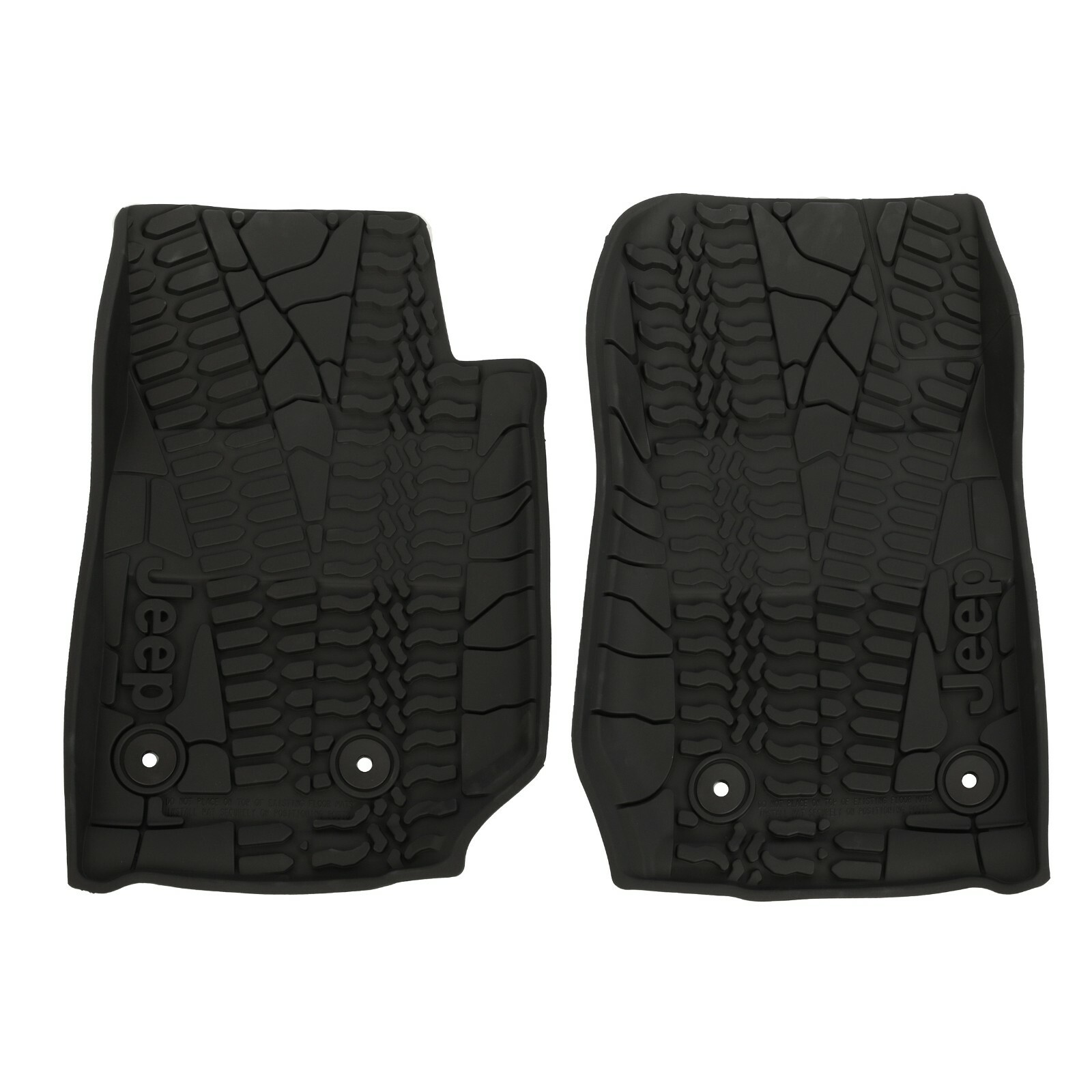 1318 Jeep Wrangler JK 2 Door FRONT RUBBER SLUSH MATS RIGHT & LEFT OEM