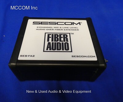 Sescom SES-FA2 Portable 2-Channel Mic and Line Level Audio Over Fiber Extender