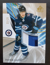 2020-21 SP Game Used Patrik Laine Premium 3 Color Relic Gold 22/25 #74 Jets