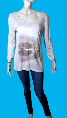 Haut Kookai Manches Longues - Taille 38 - Gris Rayé - Neuf Avec étiquettes